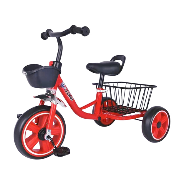 TRICICLO METALICO CON CANASTO RED