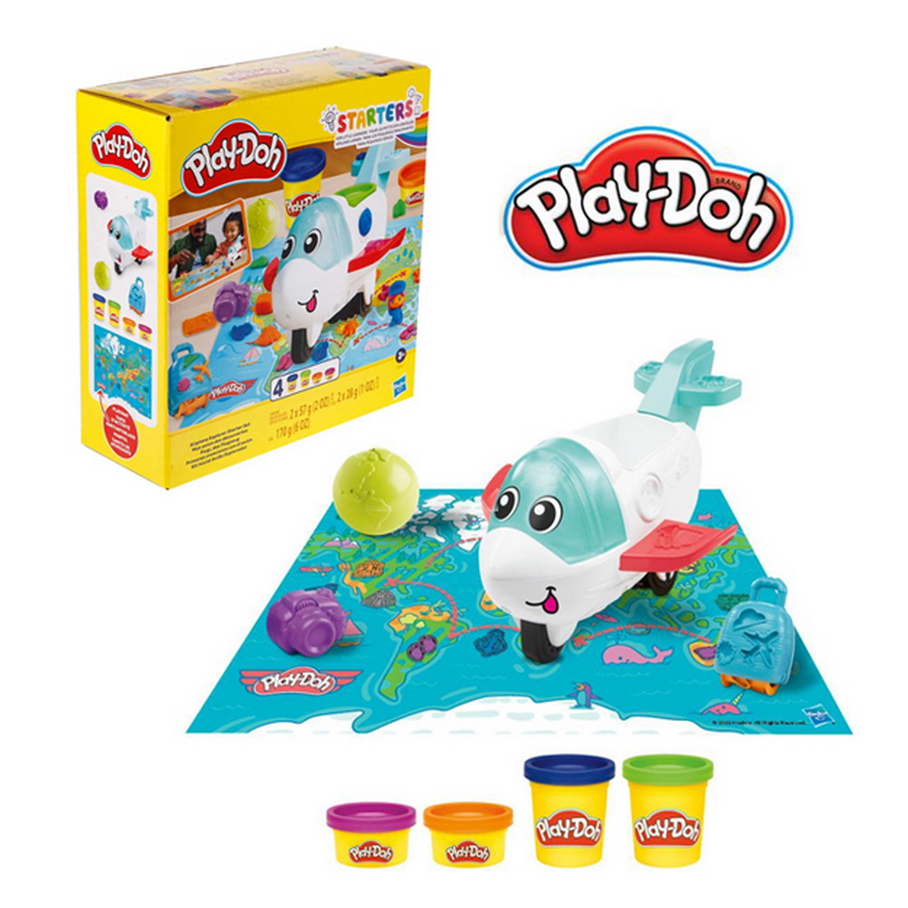 PLAY-DOH PRIMERAS CREACIONES CON EL AVIÓN